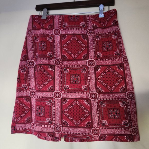 Vintage - Briggs Dresses & Skirts - Cute Vintage red bandana mini skirt